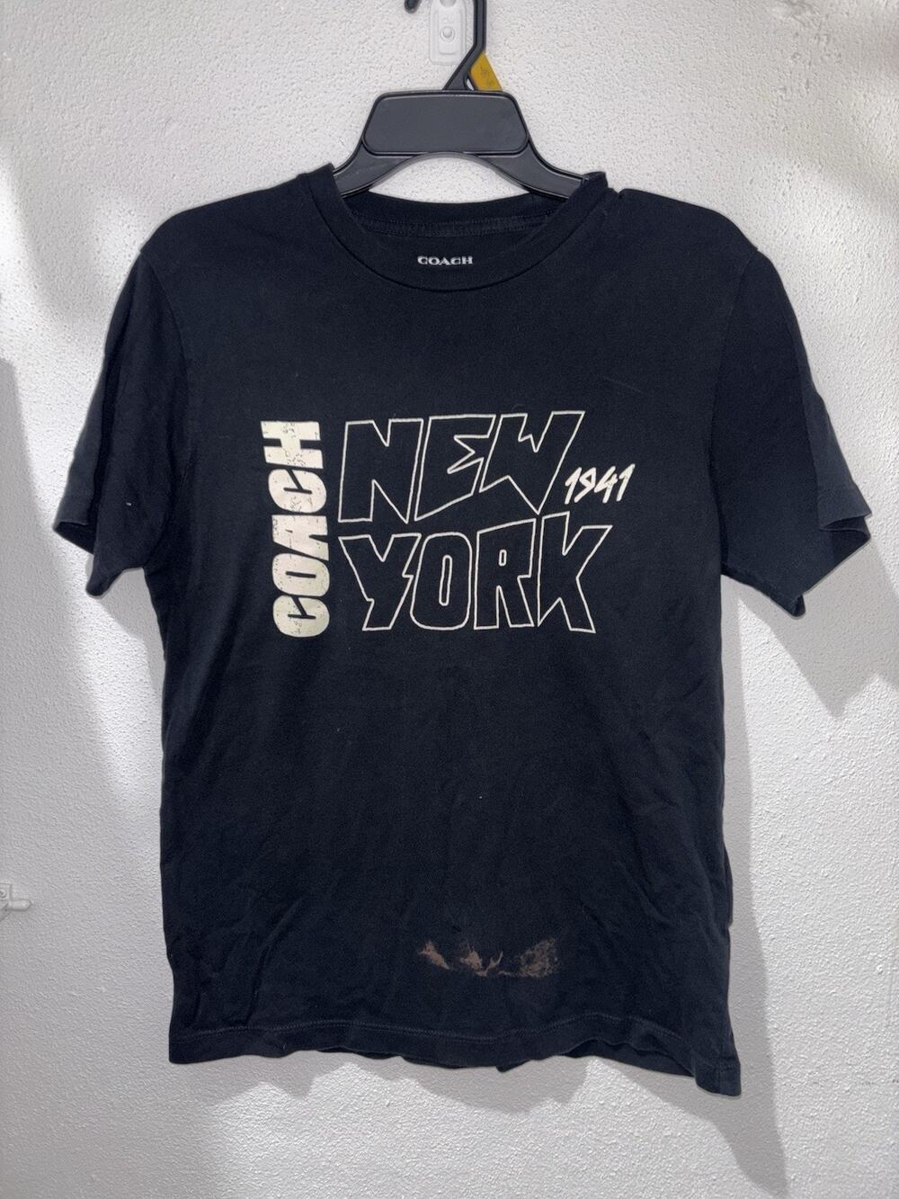 Coach Black Cotton Tee